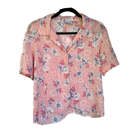 90's TanJay Tropical Blouse